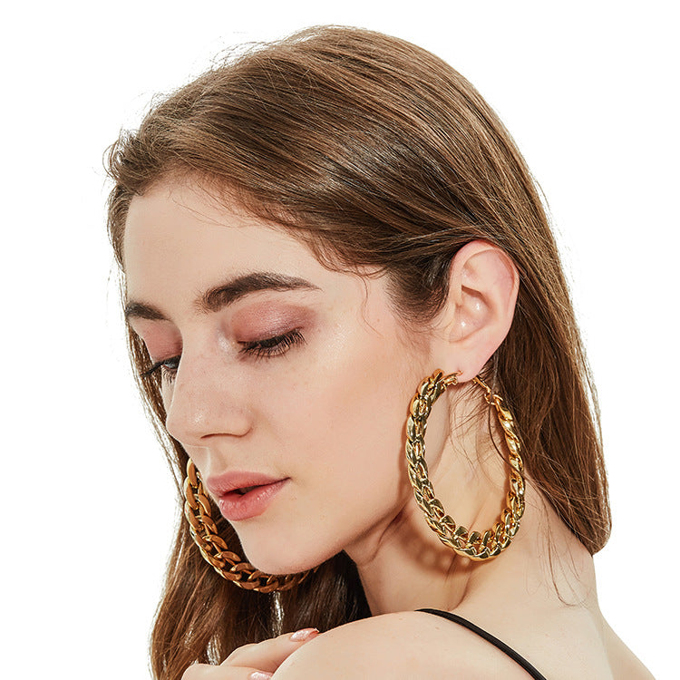 Women's Exaggerated Big Hoop Earrings