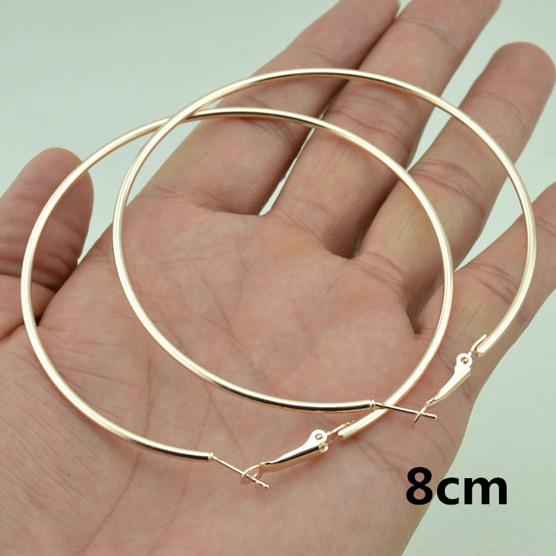 Rose Gold Hoop Earrings