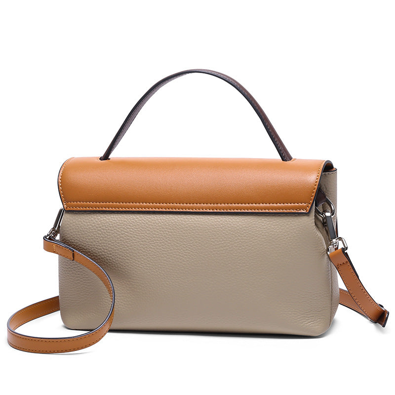 Contrasting Leather Handbag