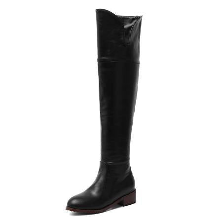 Over-Knee Low-Heel Boots