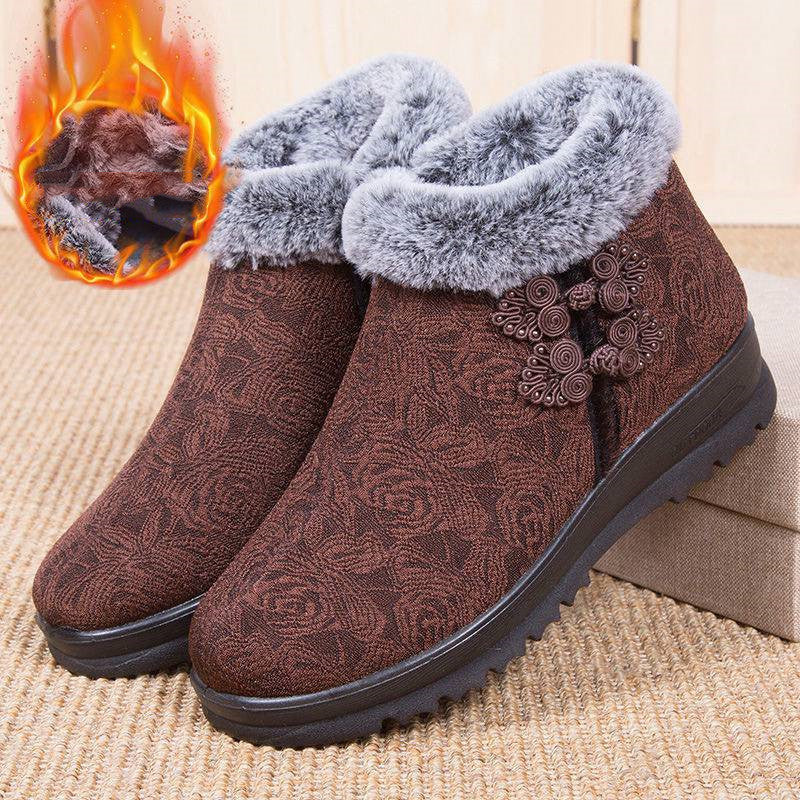 Women's Snow Boots - Old Beijing Cloth