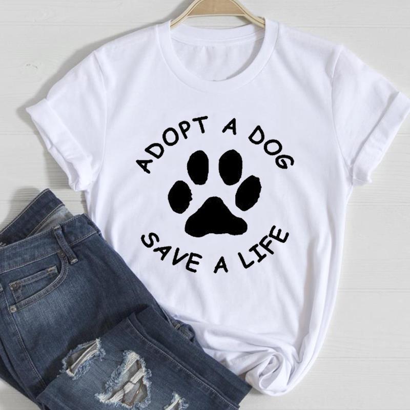 Cat Printed European & American Short-Sleeve T-Shirt