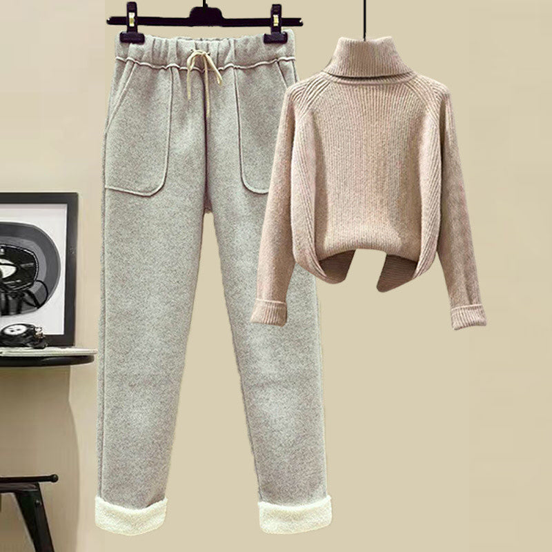 Lamb Wool Fur Three-Piece Outfit