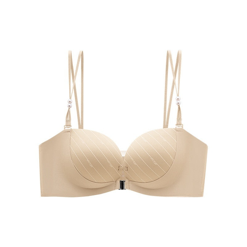 Deep V Front-Clasp Beautiful Back Bra