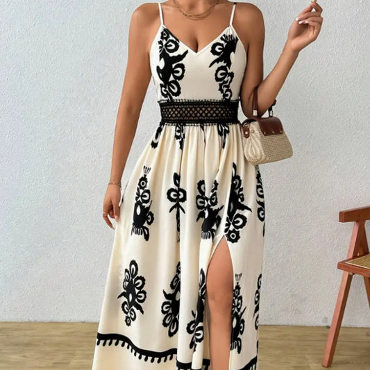 Stylish Printed Elegant Long Dress