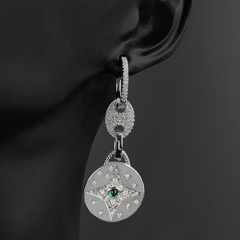 Women's Pig Nose Asymmetric Hoop Earrings