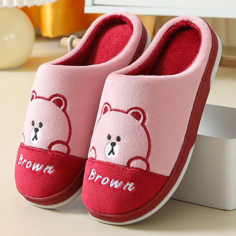 Bears Slippers - Warm Winter House Shoes For Women