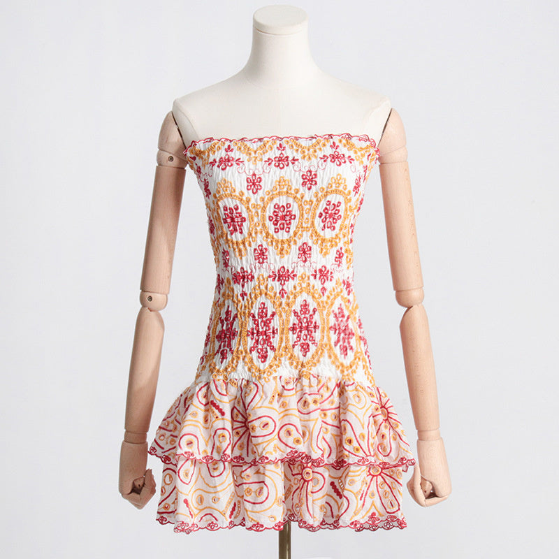 Pleated Beach Party Dress