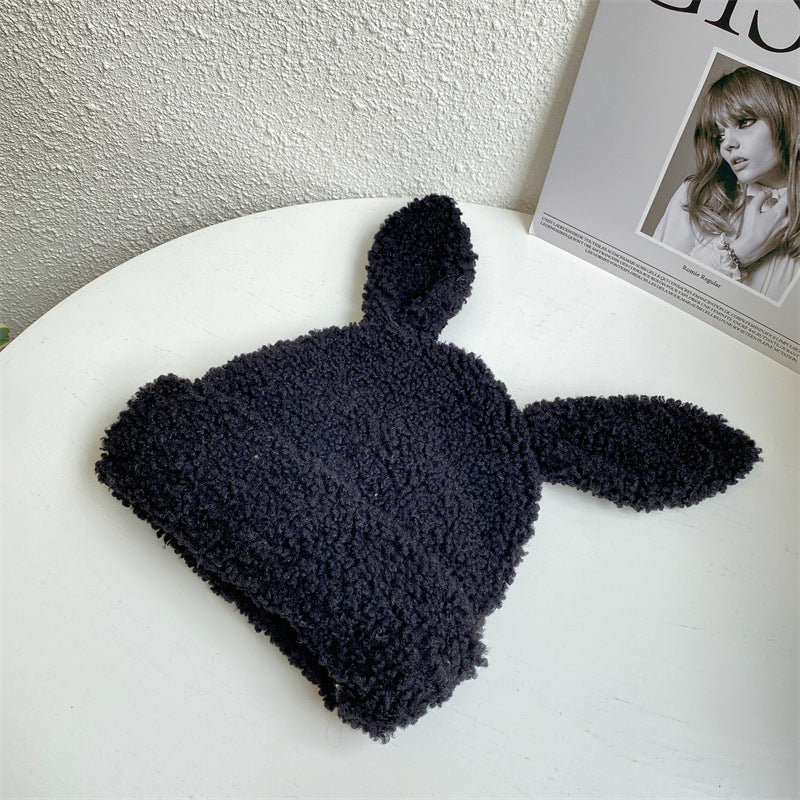 Lambswool Plush Rabbit-Ears Hat