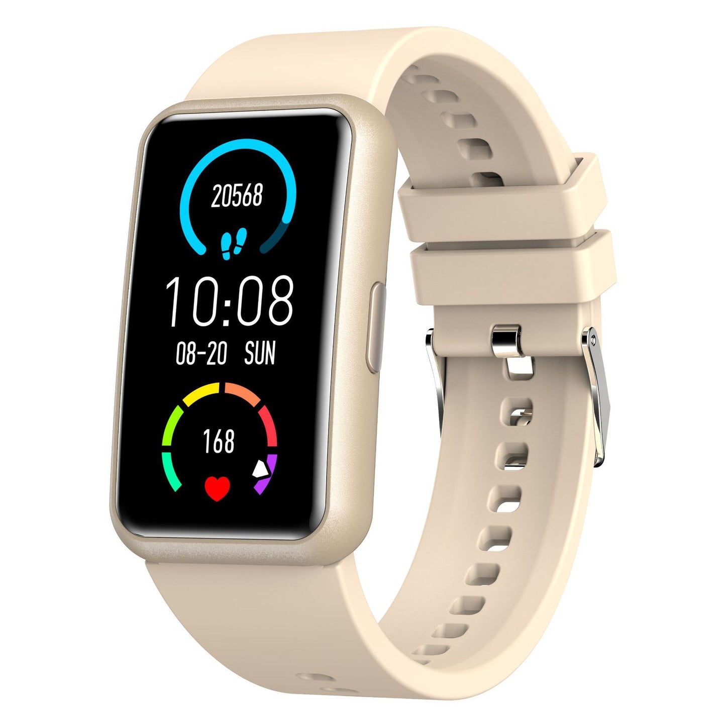 Silicone Waterproof Blood Pressure Bracelet - Bluetooth Smart Watch