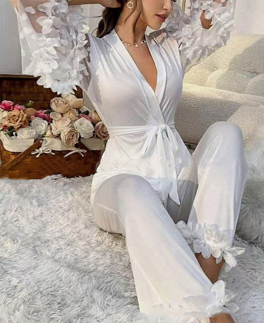 Women's Casual Satin Pyjama Suit