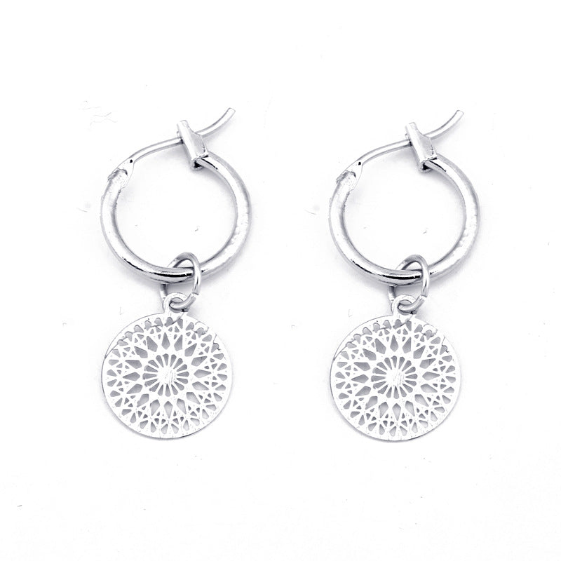 Funny Smile Face Hoop Earrings For Women