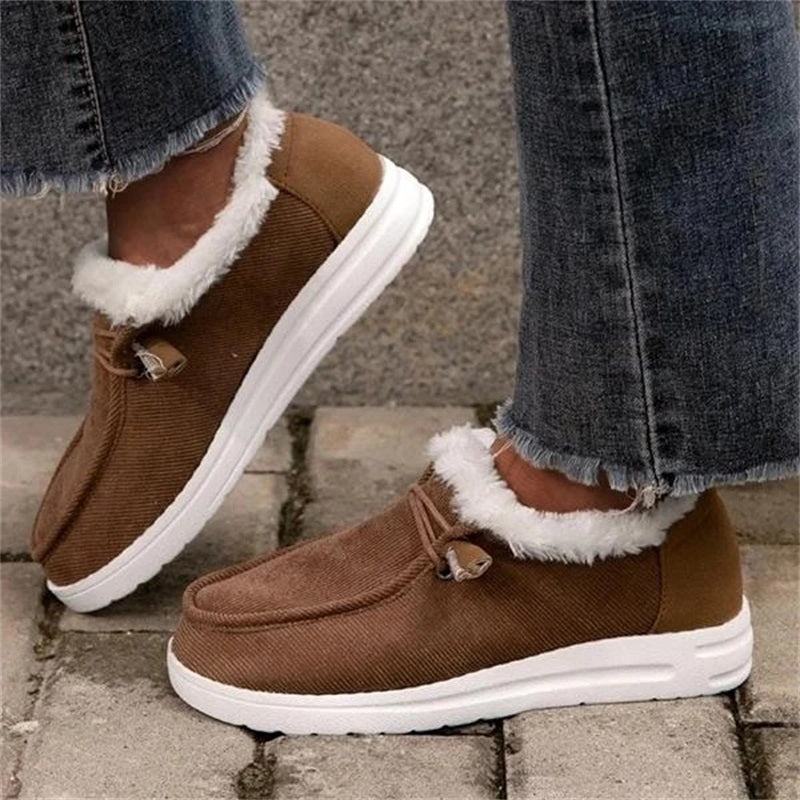 Snow Boots for Women - Warm Plush Winter Ankle Boots