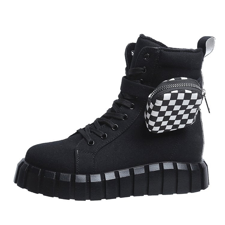 Punk Ankle Boots With Belt