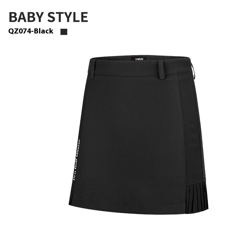 Pleated Back Swing Golf Mini Skirt