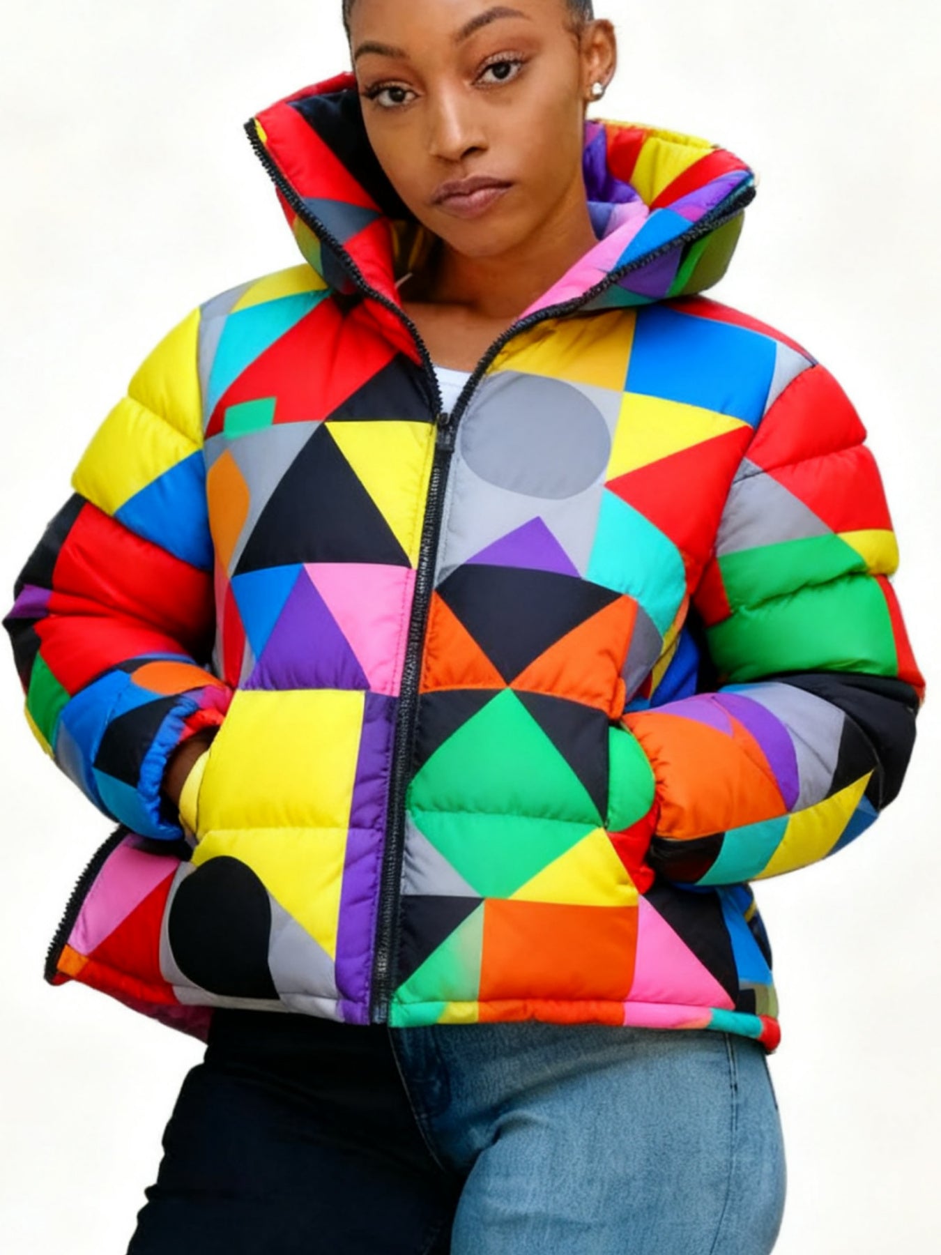 Colourful Parkas Cardigan Jacket