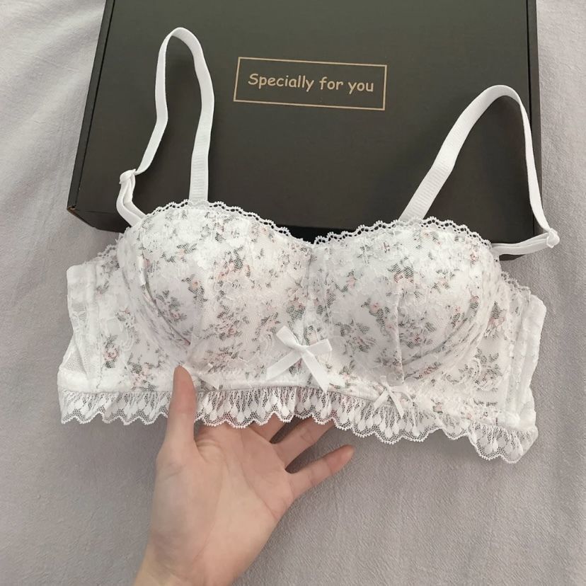 Sweet French Floral Lingerie Set