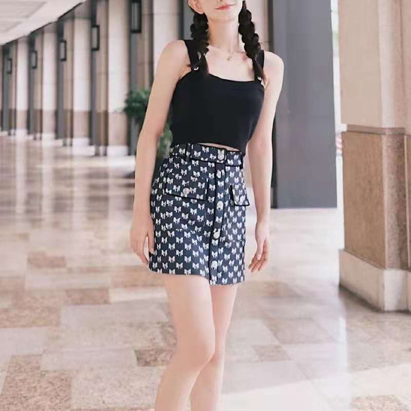 Cute High-Waist Zipper Button Shorts