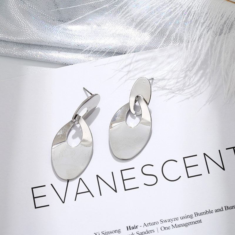 Hollow Double-Hoop Earrings