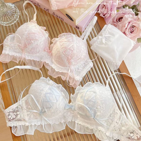 Japanese-style Lace Lingerie Set For Women