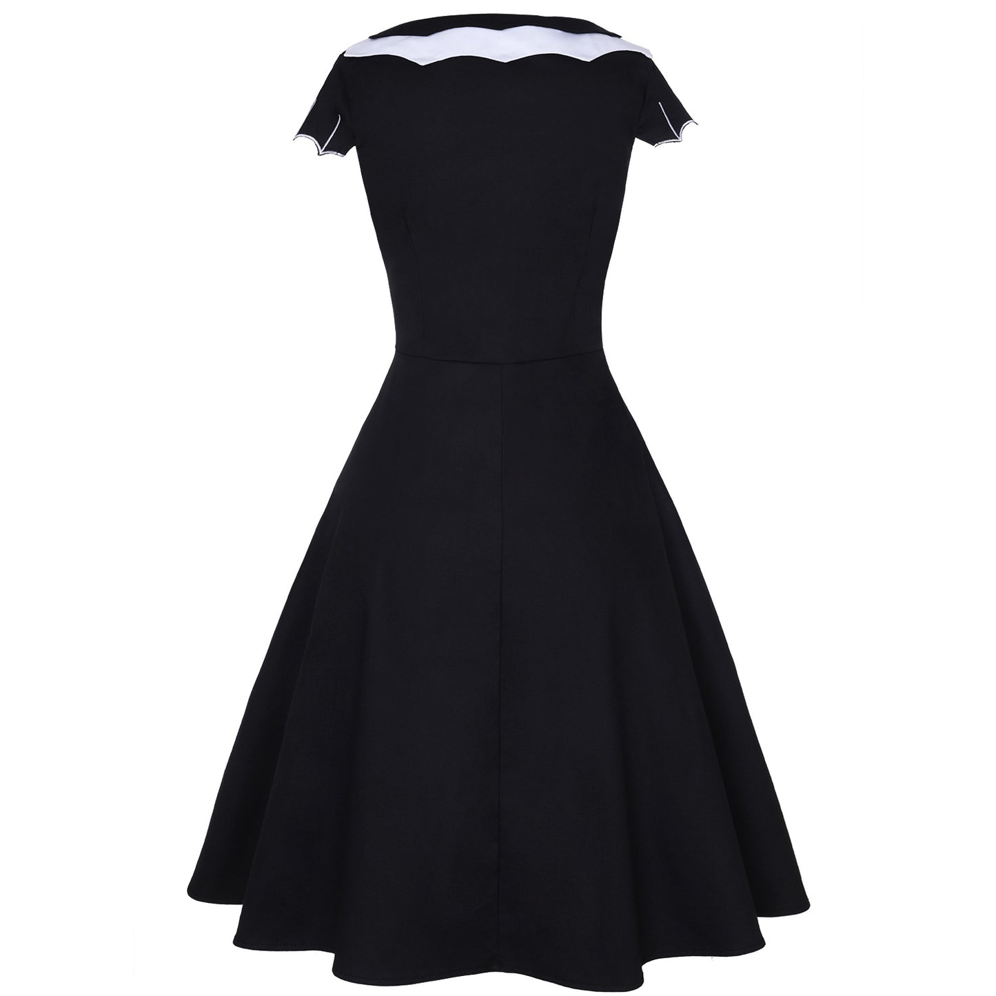 Bat Embroidered Plus Size Women's Clothing Dress