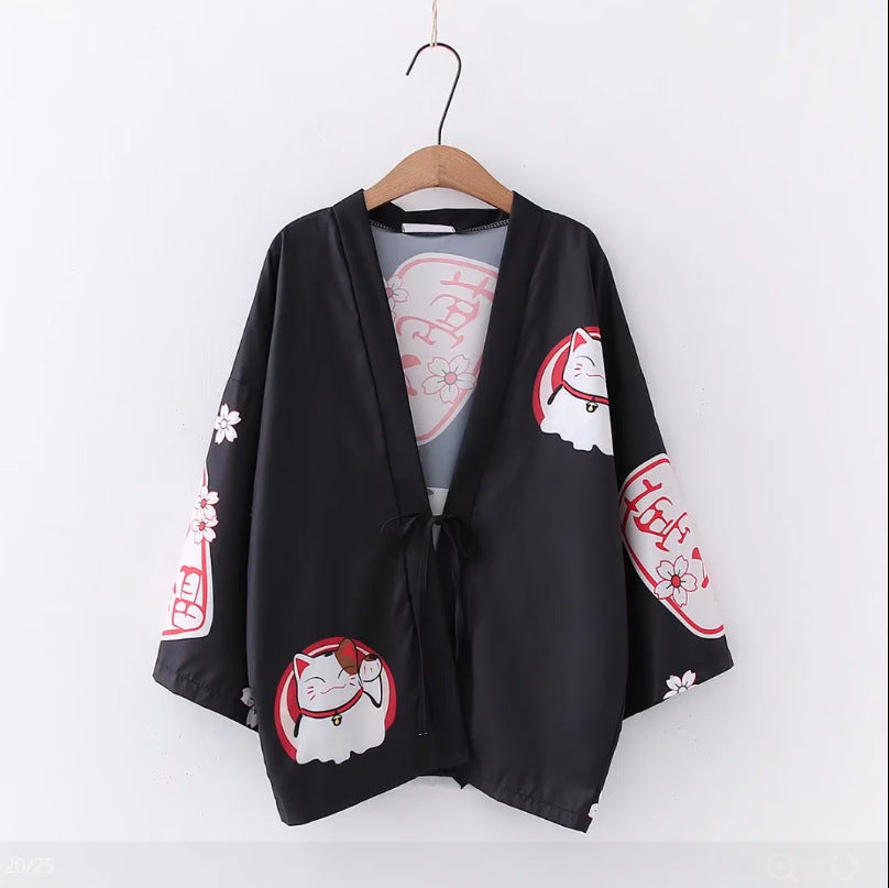 Retro Zephyr Thin Cute Style Cardigan