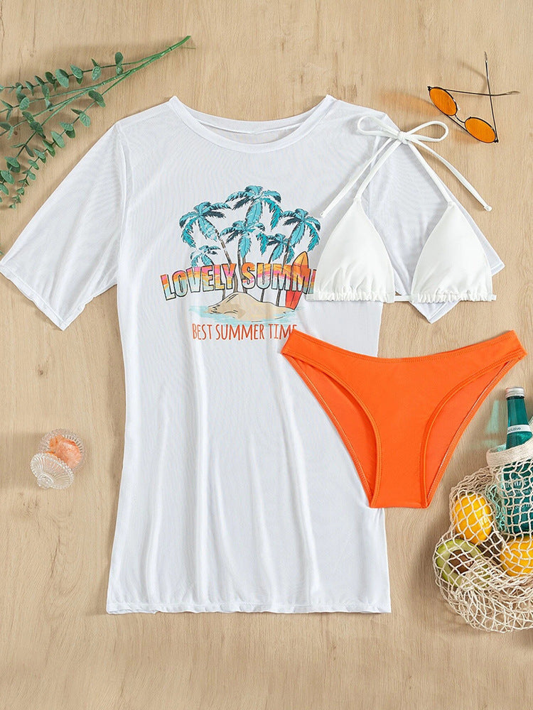 Women's Fashion T-Shirt + Bra + Underwear