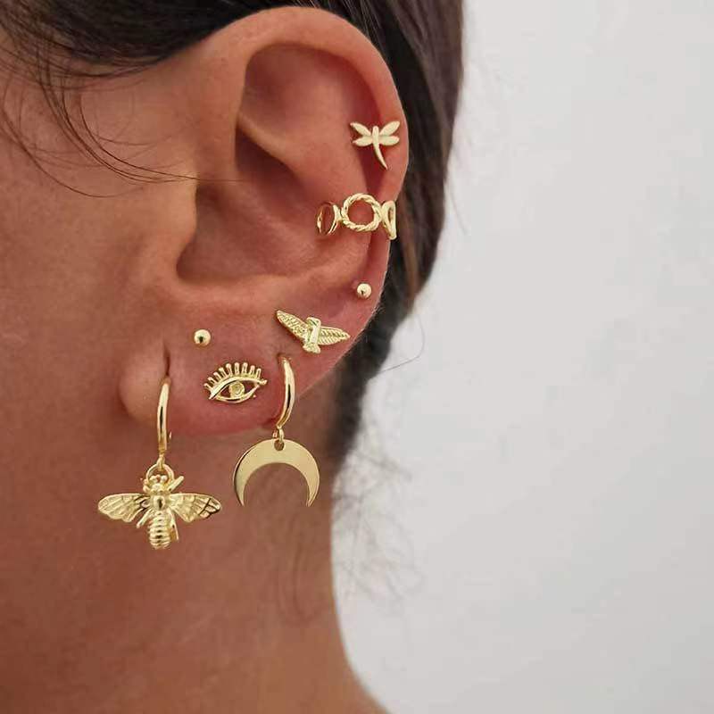 Insect Hoop Earrings