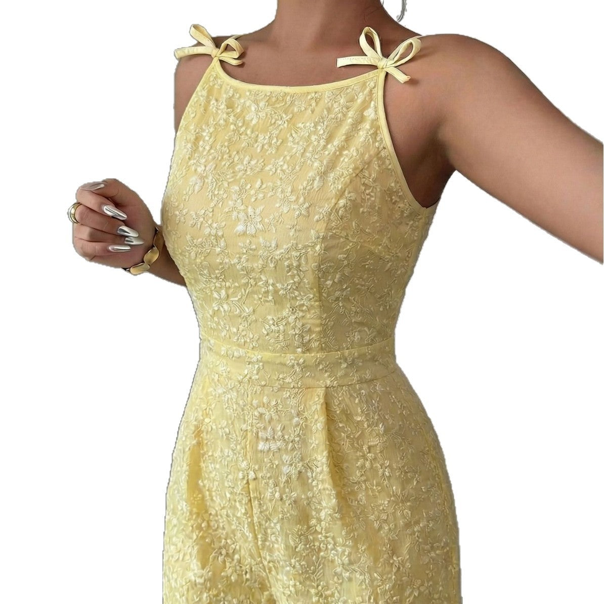 Solid-color Off-shoulder Wide-leg Womens Jumpsuit
