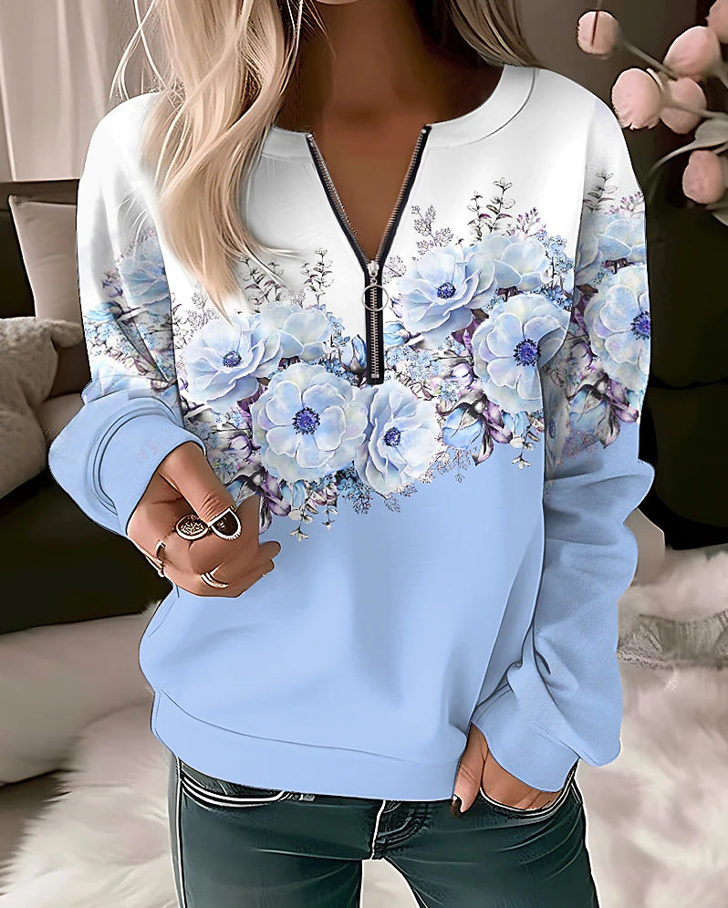 Long-Sleeve Pullover Loose Sweater