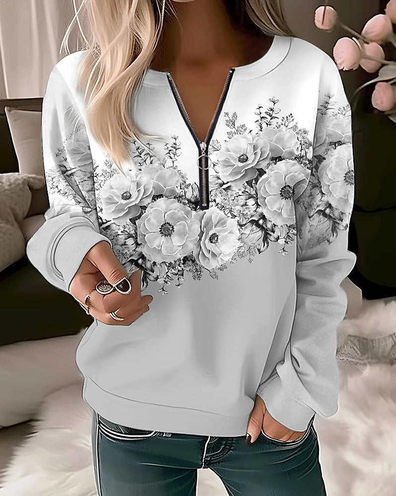 Long-Sleeve Pullover Loose Sweater