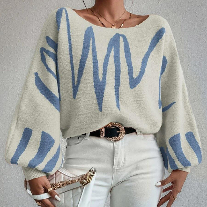 Loose Pullover Knittied Sweater