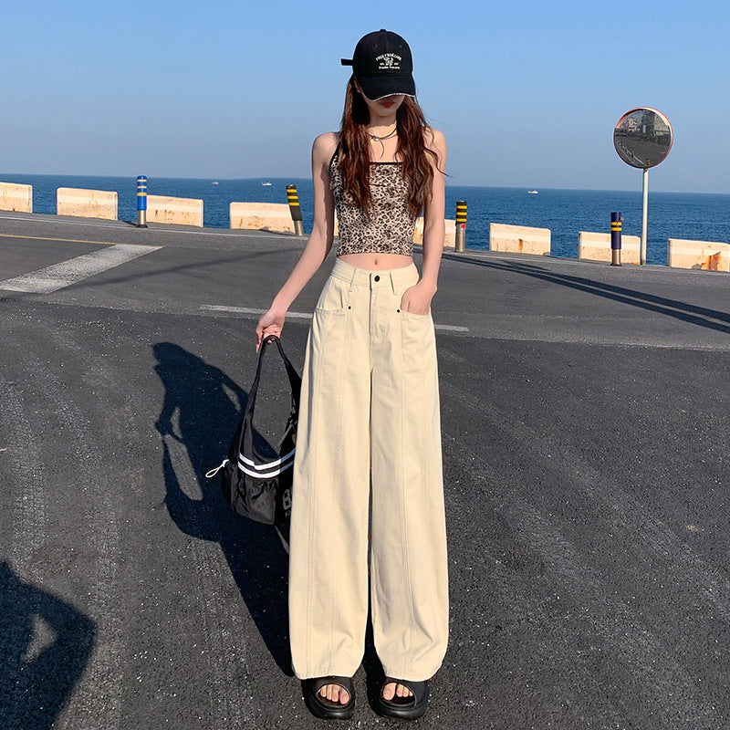 High-Waist Wide-Leg Cargo Pants