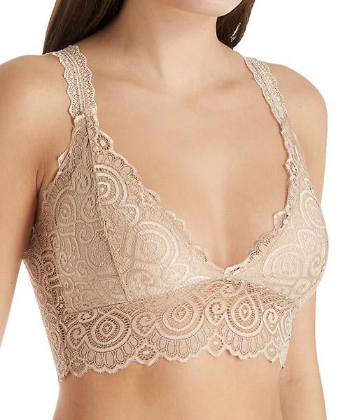 Lace V-Neck Bralette - USA