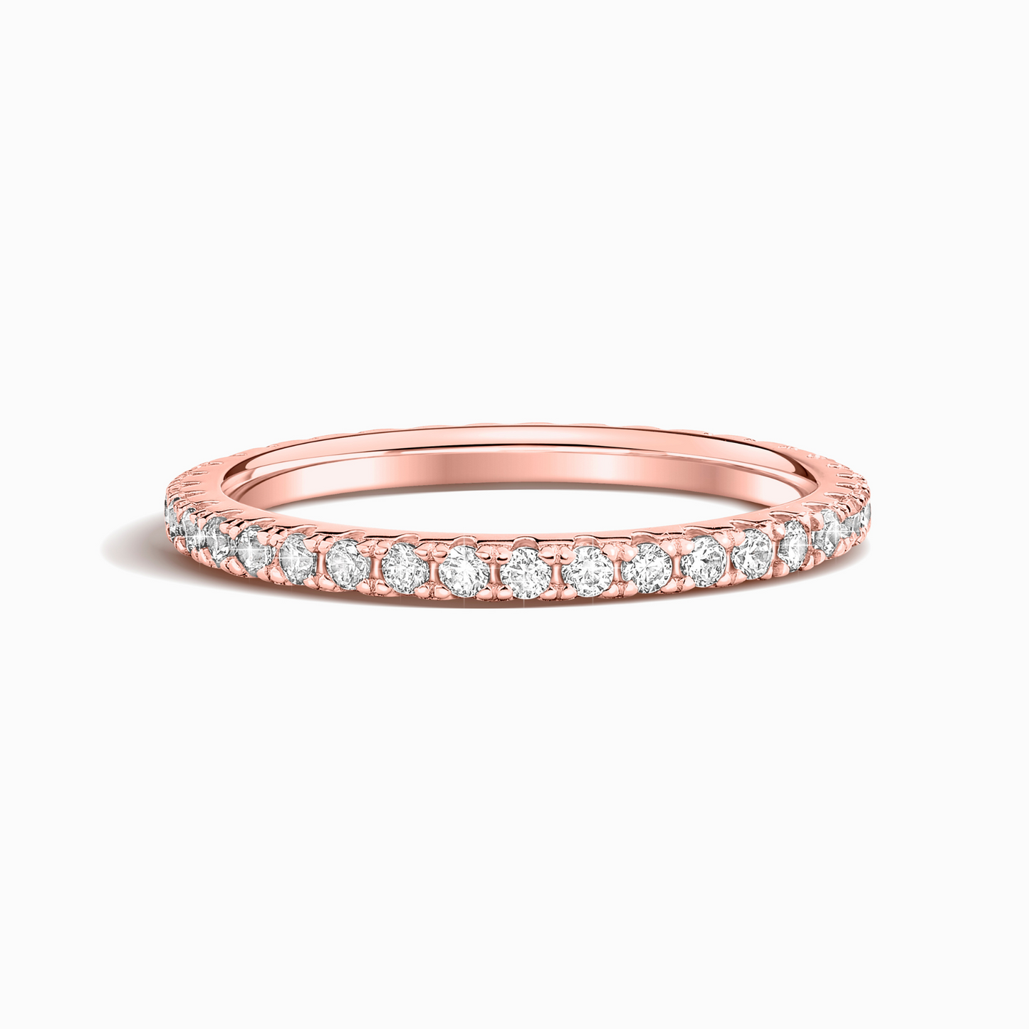 Classic Eternity Ring (1.8 mm) in 18k Rose Gold Vermeil