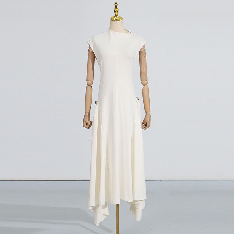Elegant Flutter Sleeve Long Dress