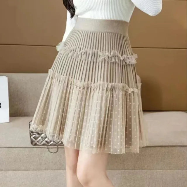 Tulle Patchwork Puffy Skirt
