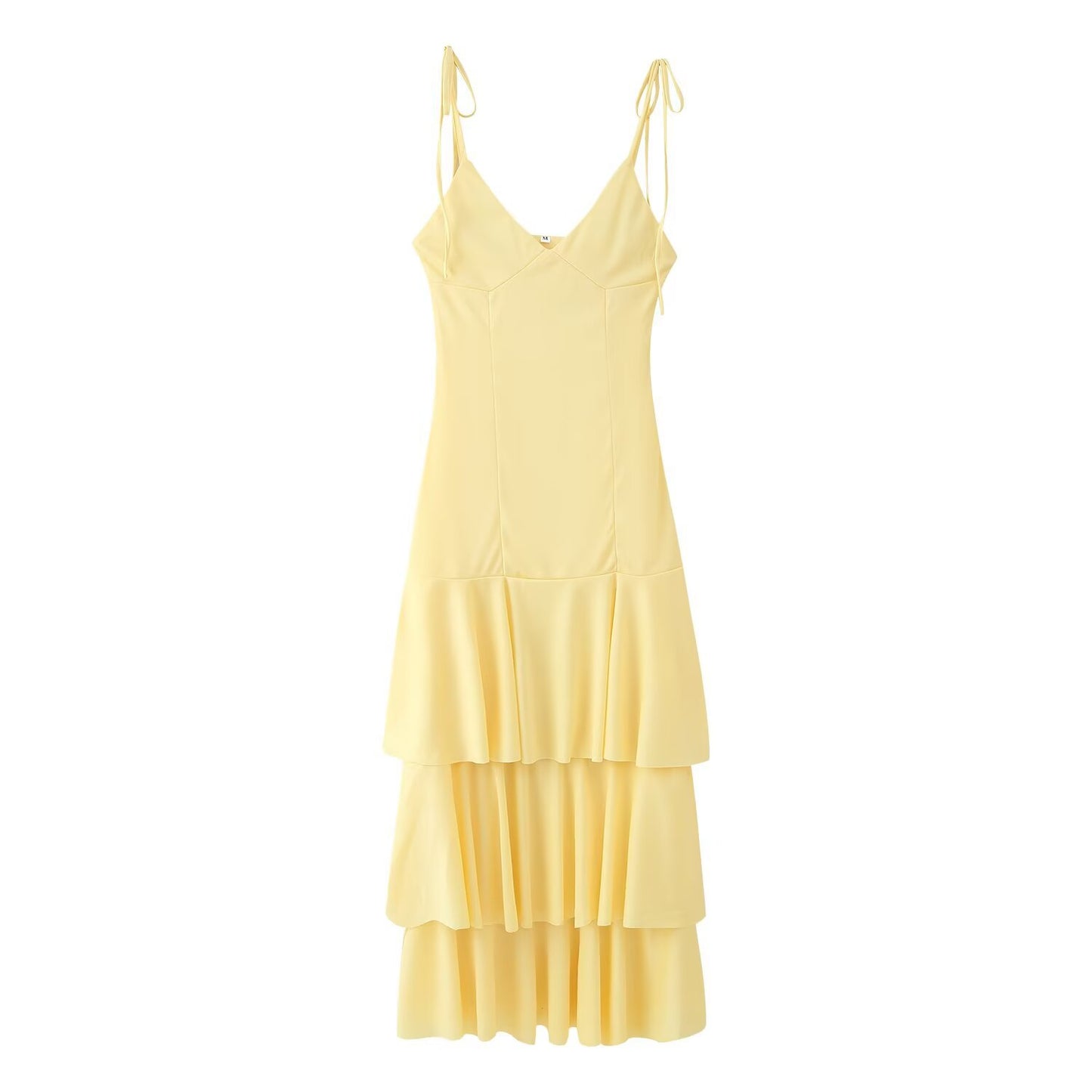 V-Neck Layered Sleeveless  Dress