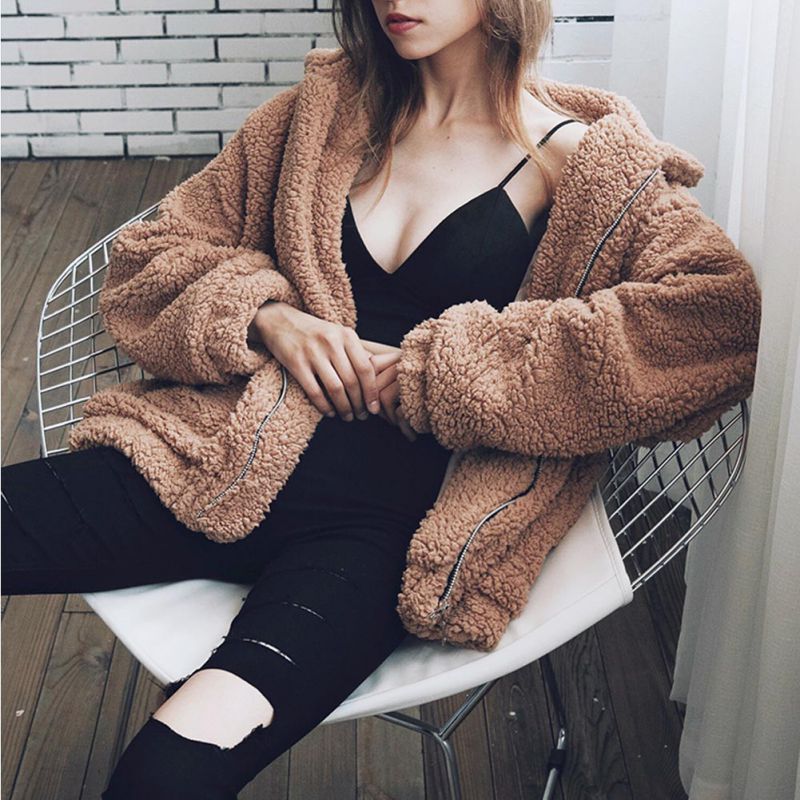 Elegant Faux Fur Coat For Women