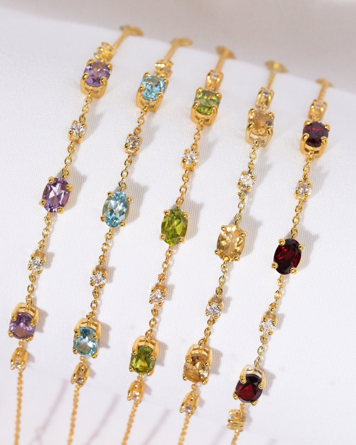 Peridot Bracelet in 18k Gold Vermeil