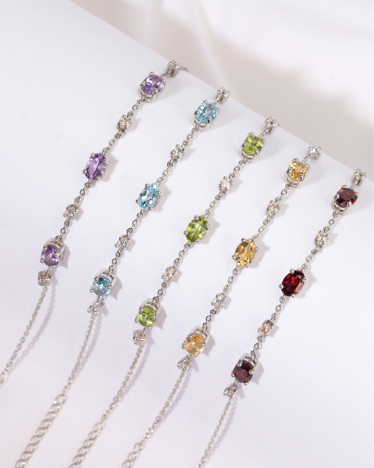 Lavender Amethyst Bracelet in Sterling Silver