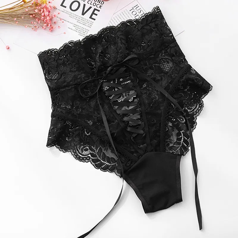 Meet'r Amazing Sexy High-Waist Lace Thongs and G-Strings