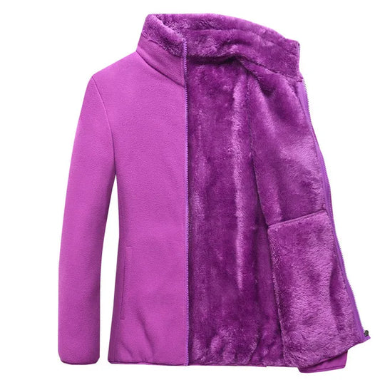 Thick Winter Outdoor Thermal Coral Velvet Jacket For Women