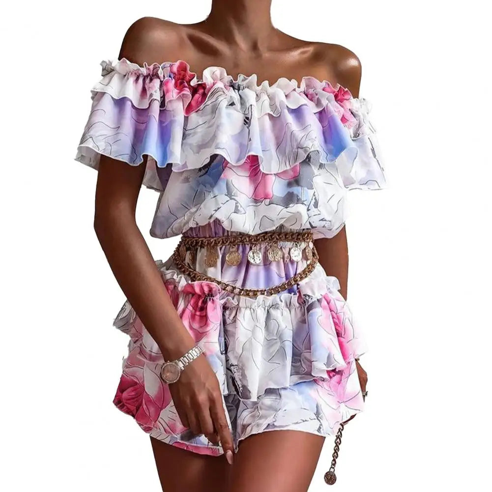Layered Elegant Off-Shoulder Mini Dress
