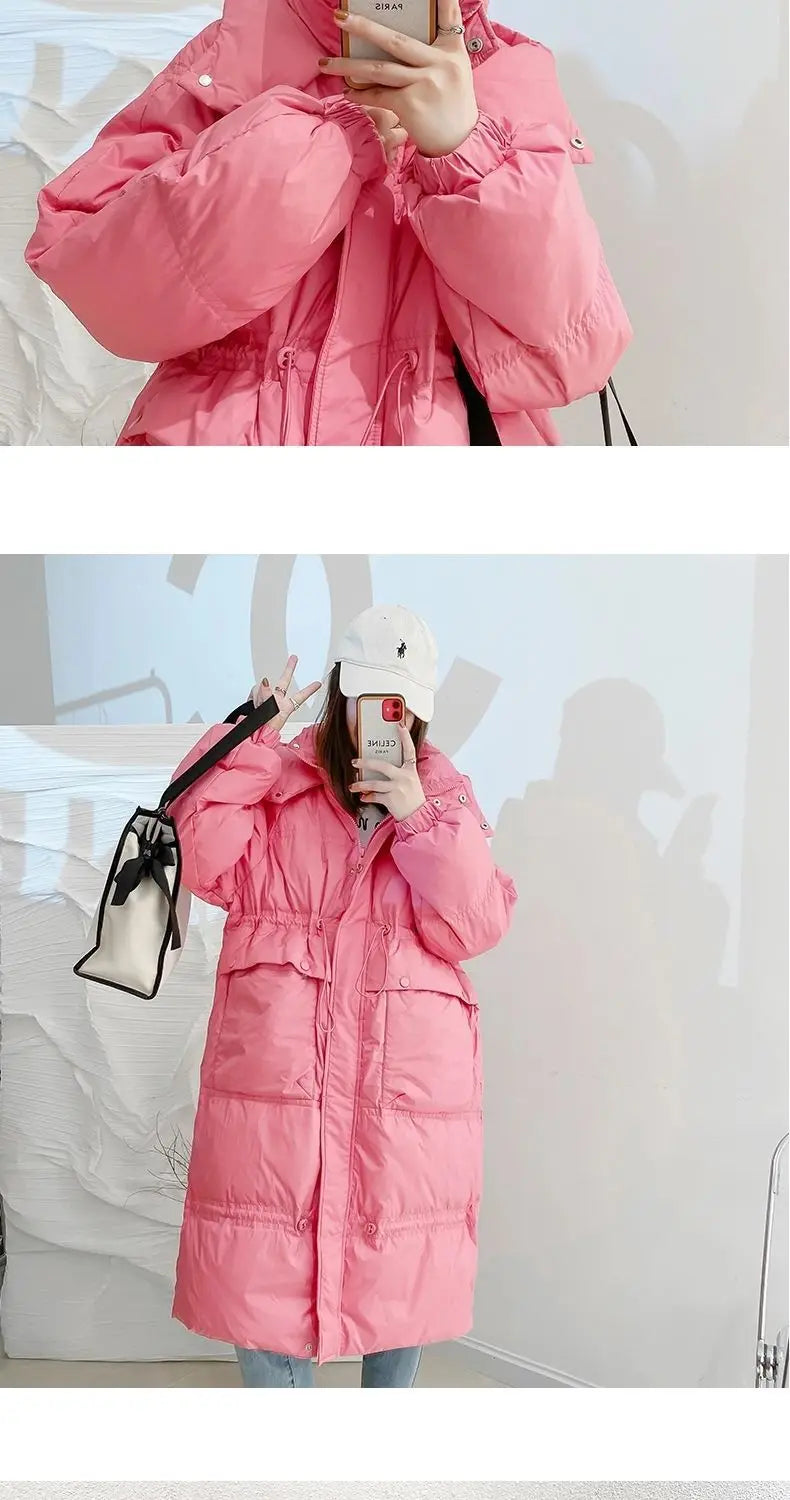 Women's Winter Midi Down Jacket