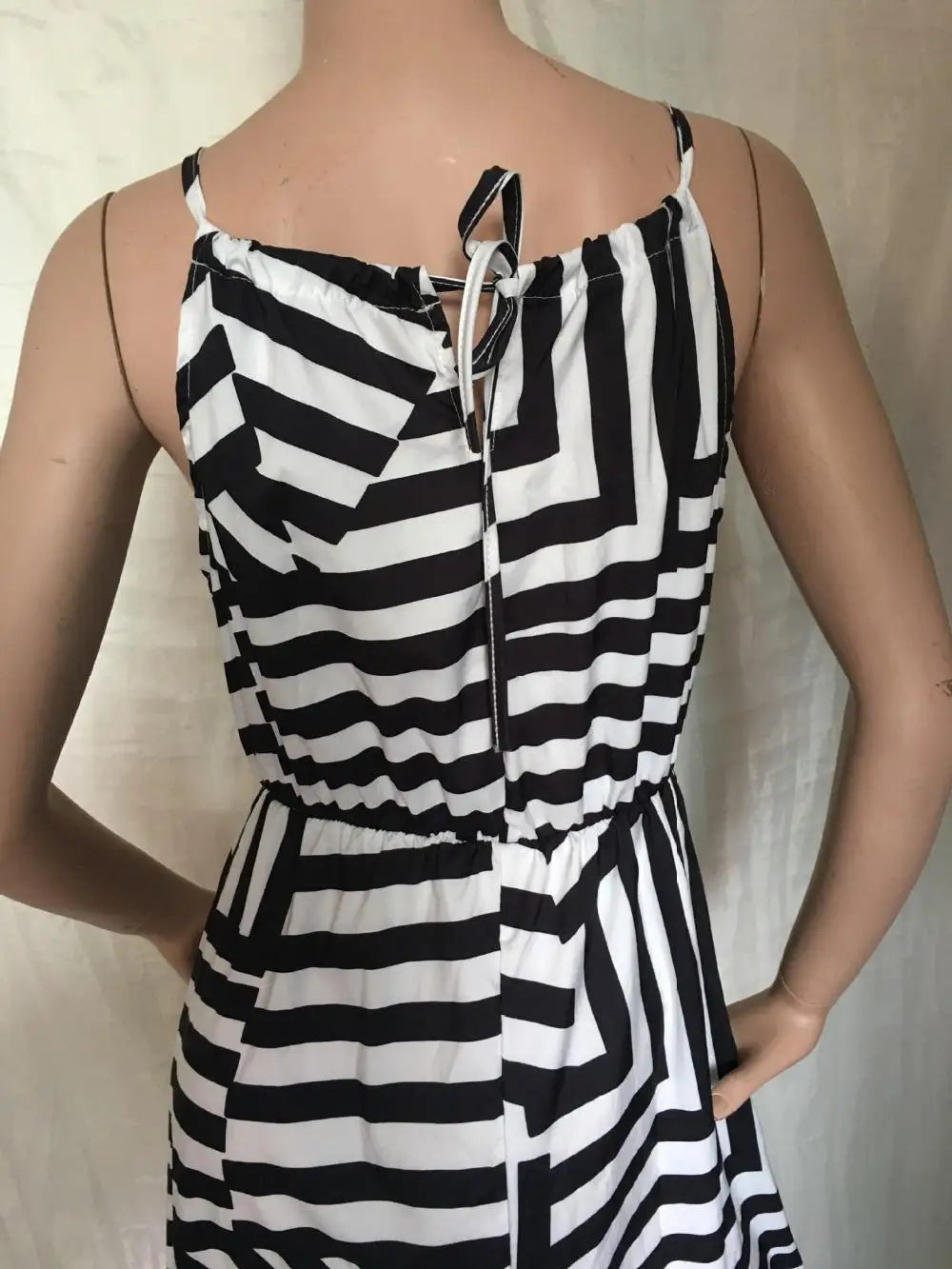 Casual Geometric Print Boho Long Maxi Dress