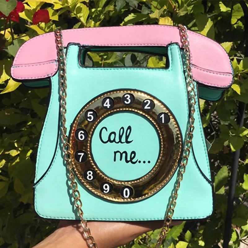 Novelty Phone Design Shoulder Crossbody Women's Handbag