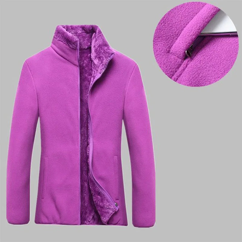 Thick Winter Outdoor Thermal Coral Velvet Jacket For Women