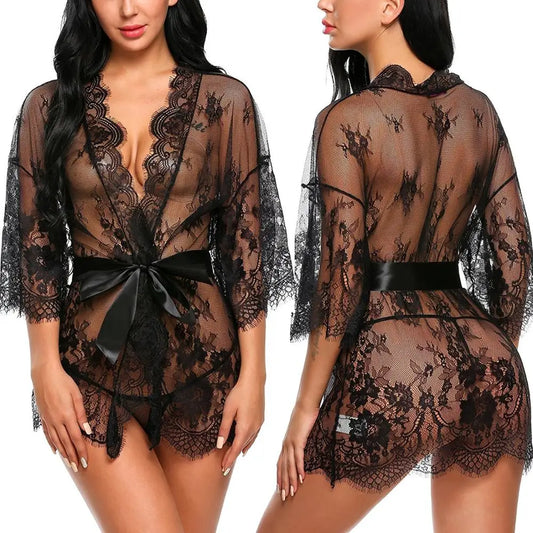 Hirigin Sexy Lace Night Dress