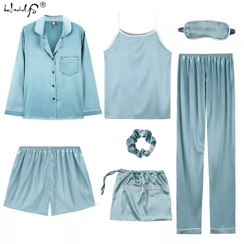 Seven-Piece Pyjama Set For Women